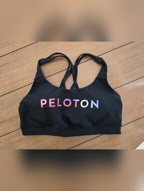 Lululemon Peloton Energy Black Sports Bra **  Size 8 **